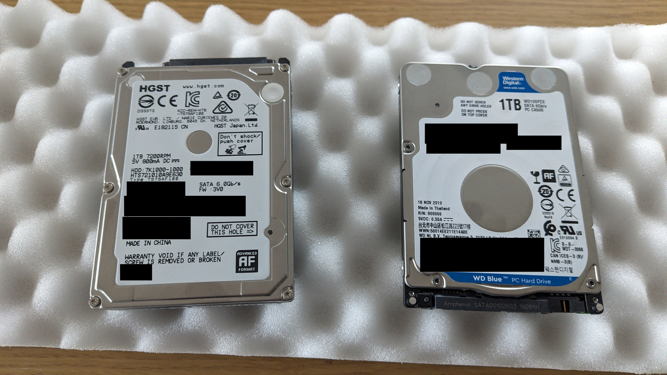 Assorted 1 TB mirror